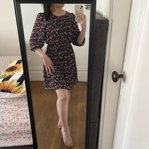 Chiffon floral midi dress